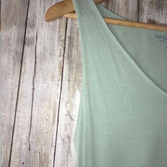 Soft Surroundings Blue Green Sleeveless Blouse - Picture 3 of 3